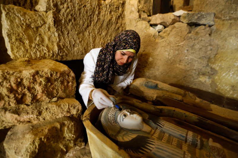 Giza, scoperta tomba di due sacerdoti di V dinastia - Djed Medu