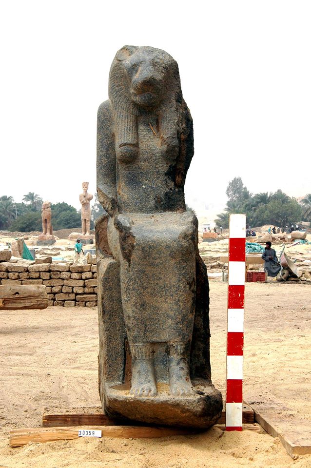 Kom el-Hettan, scoperte 8 statue di Sekhmet - Djed Medu