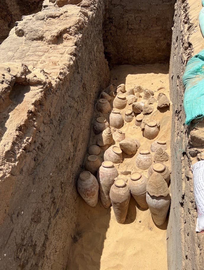 Abido, scoperti vasi con vino di 5000 anni nella tomba di una regina della I dinastia - Djed Medu